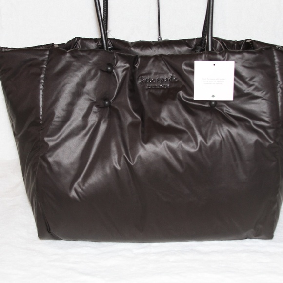 KATE SPADE Everything Puffy Large Tote Shoulder Bag Black Purse NWT - Picture 4 of 12
